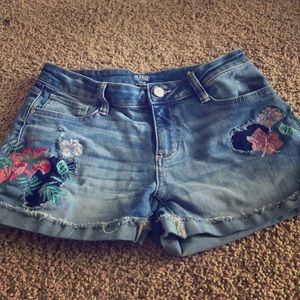 Denim shorts